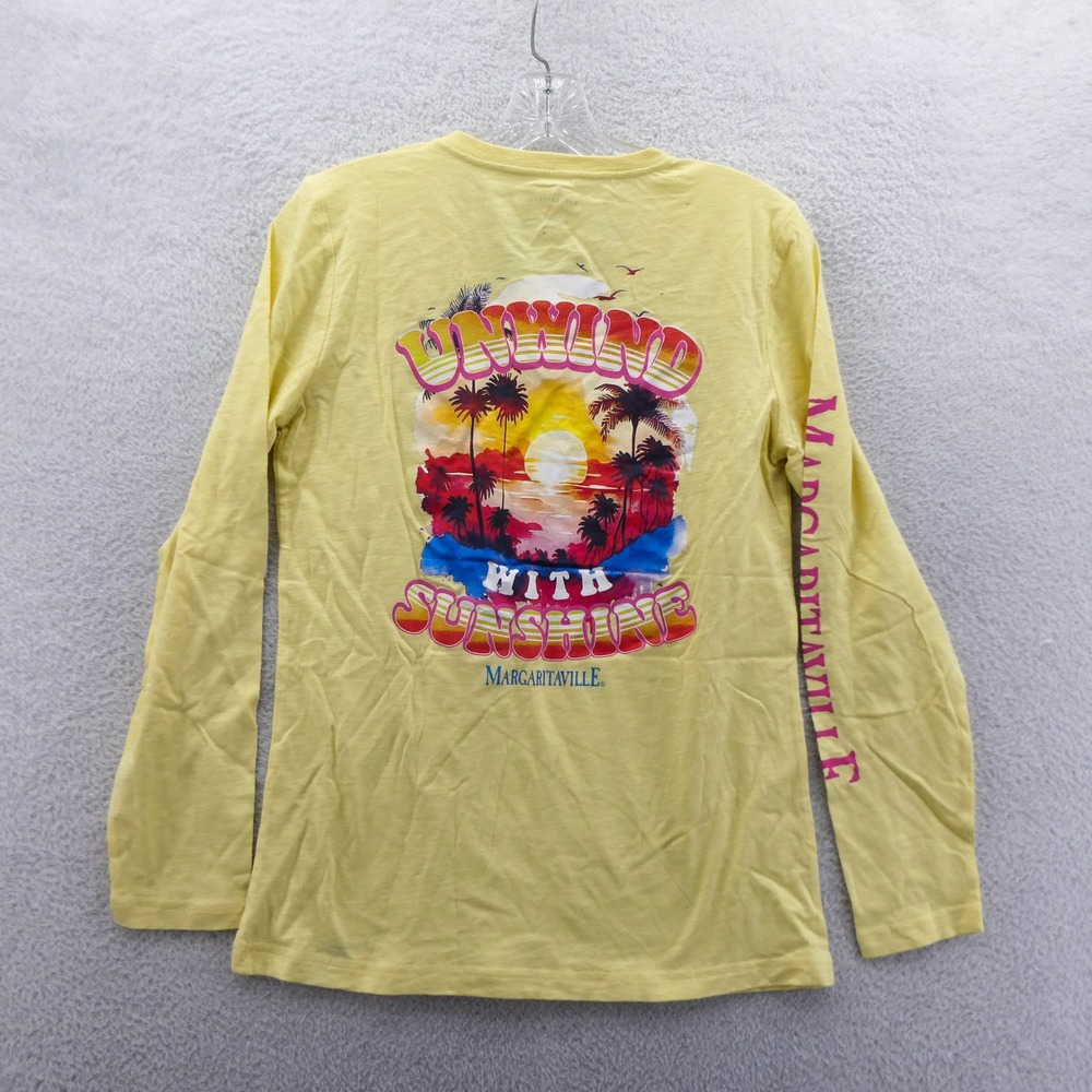 Margaritaville Shirt Womens Medium St Louis Cardinals Yellow Long Sleeve Vintage